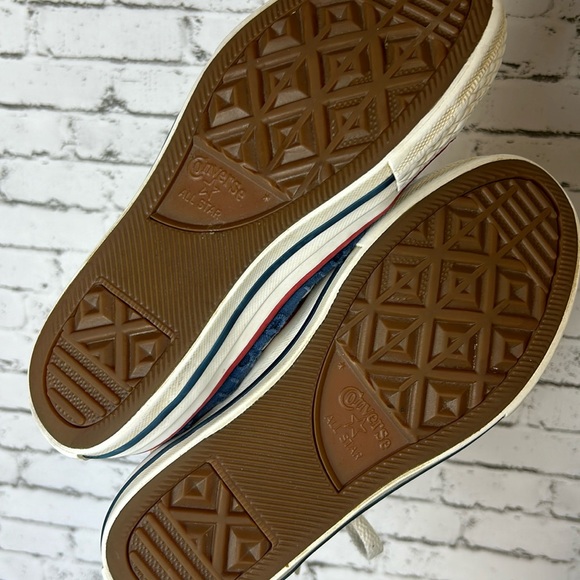 Converse all star chuck taylor | kids low top eyelet pattern navy blue shoes sz2 - Picture 10 of 10